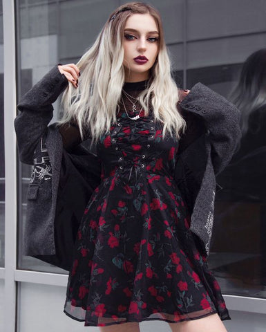 Goth Floral Clothing styles