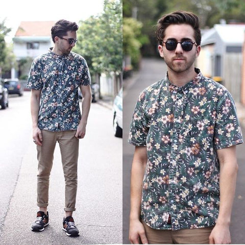 Subdued Professional Floral Patterns on Shirts