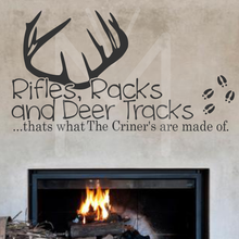 Load image into Gallery viewer, Rifles Racks and Deer tracks
