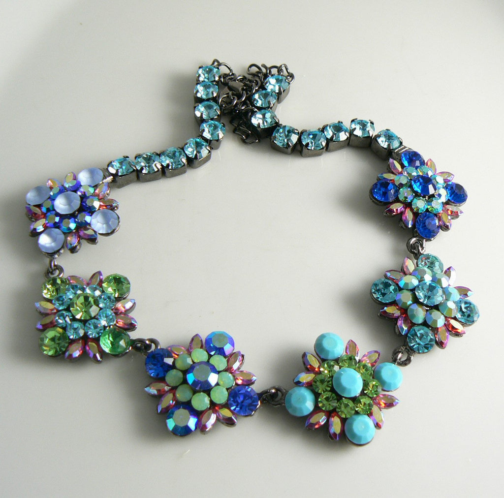 Home / necklace / TIARA MISU Gorgeous Colorful Rhinestone Necklace