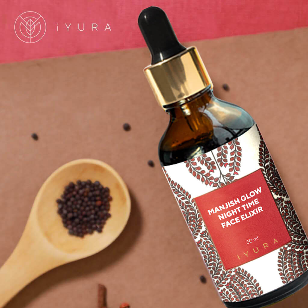 iYURA Manjish Glow Elixir  - 4 drops, 5 minutes every night for a natural, no makeup glow!