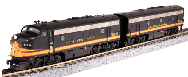 Broadway Limited Imports N 6865 EMD F7 A/B Set, Northern Pacific #6008 ...