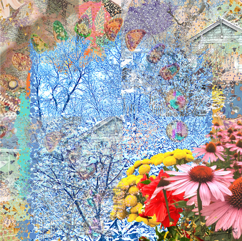 Welcome to the foresty playground of Toronto's spring wonderland! Multimedia Collage by Carolenys Tovar - LAZOOLEETA