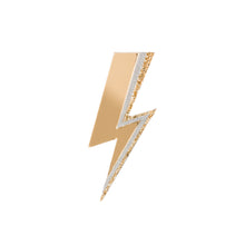 Load image into Gallery viewer, Rollerama Lightning Bolt Brooch in gold
