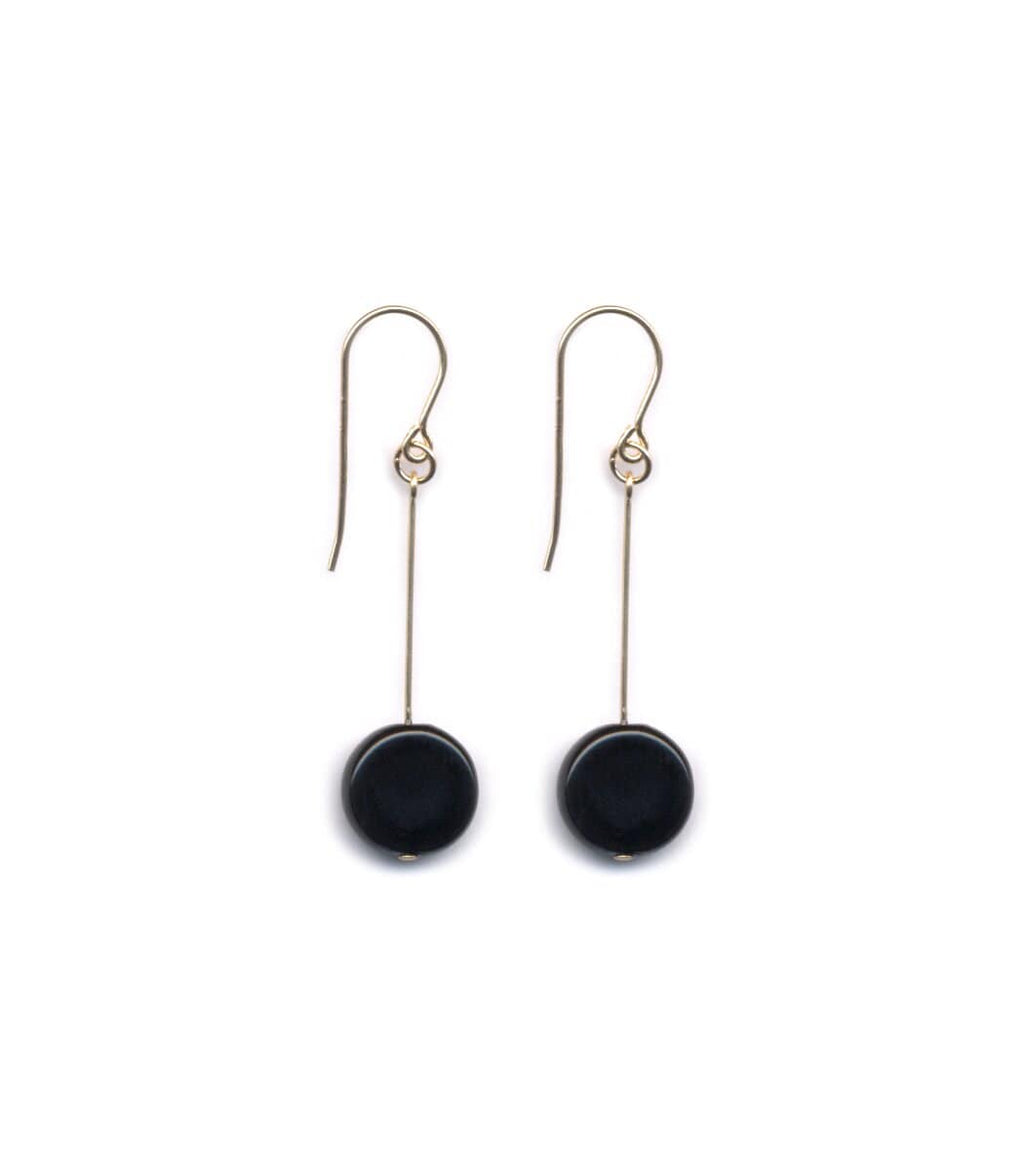 Black Onyx Sterling Silver Long Dangle Earrings / Gift for Her / Jewelry  Sale / Boho Earrings / Black Earrings / Stone Earrings / Simple - Etsy