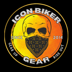 Icon Biker Gear logo Gear Up and Ride Out with Icon Biker Gear