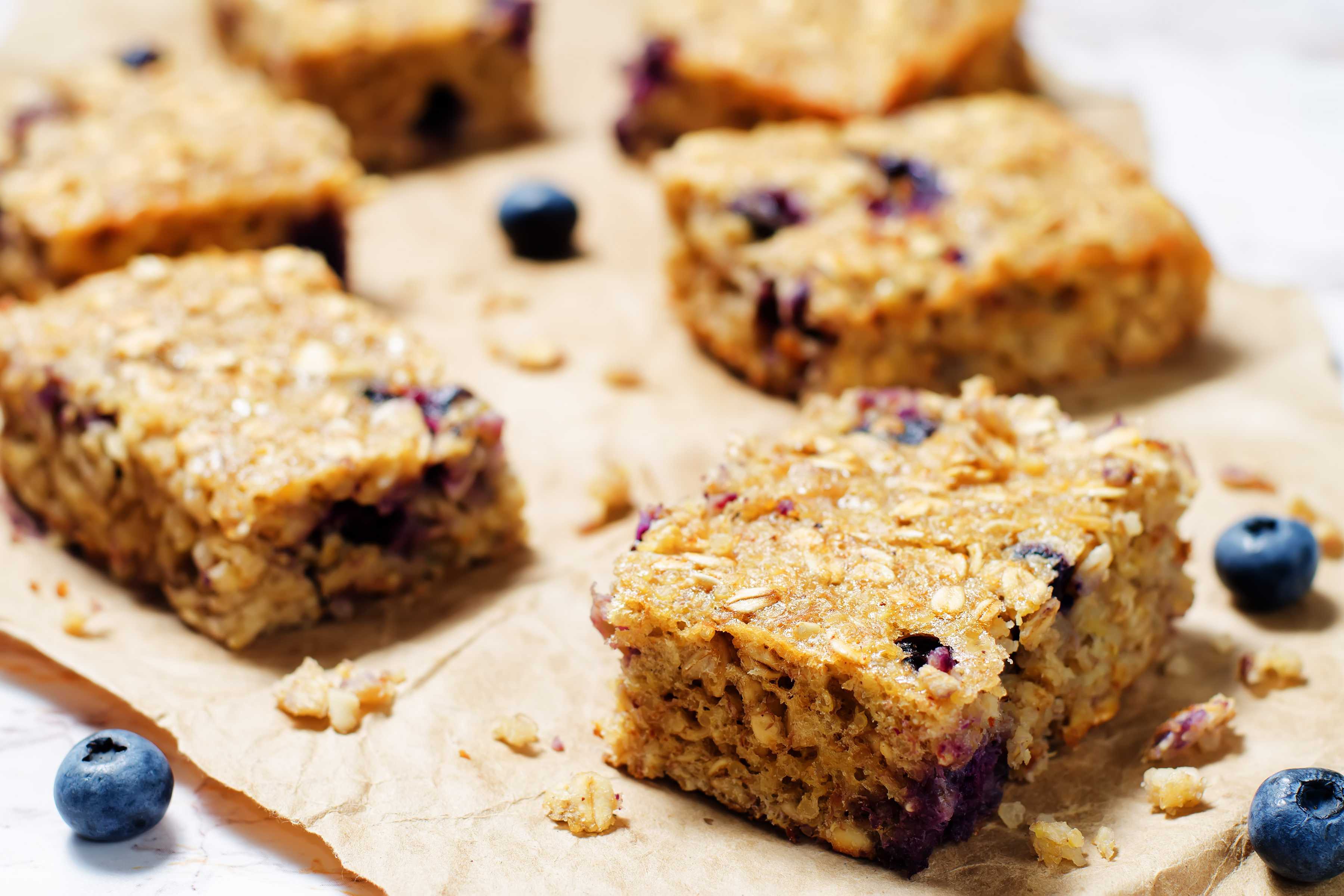 Blueberry oat bars