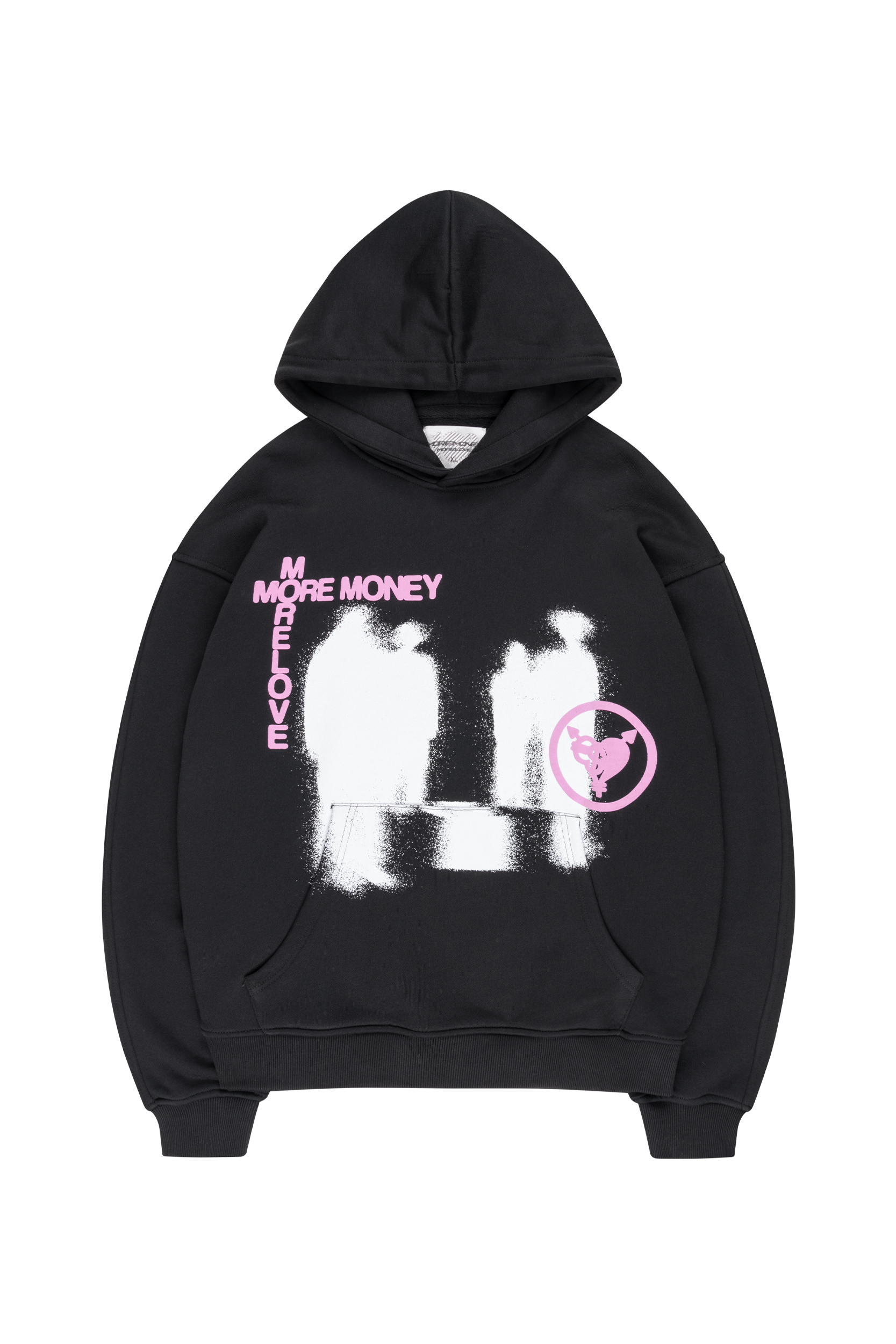 LOST BOND HOODIE BLACK - MORE MONEY MORE LOVE product image