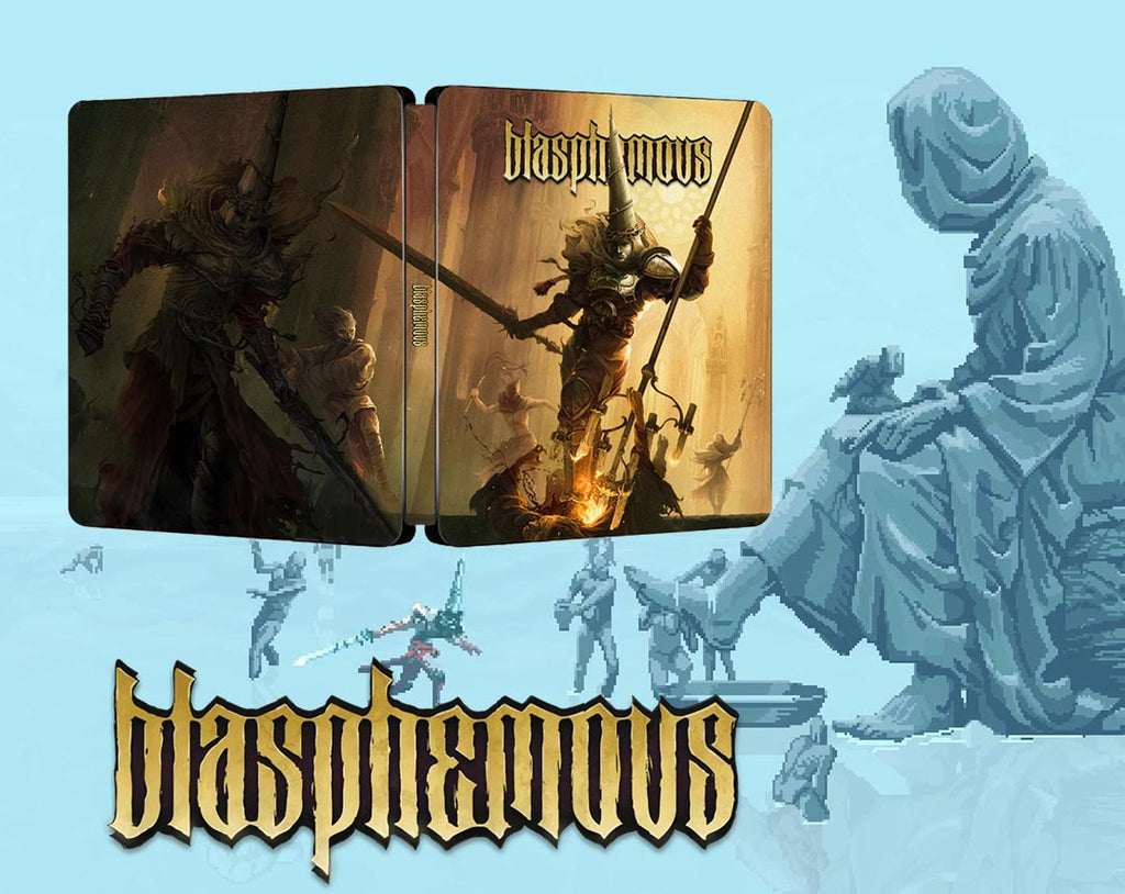 Blasphemous Indie Game Struggle Edition Steelbook  FantasyBox Artwork