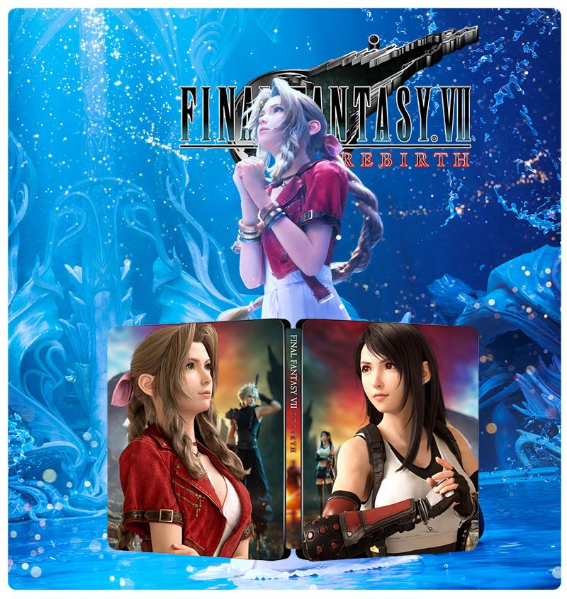 Final Fantasy 7 rebirth FF7R aerith Tiff Edition Steelbook Artwork