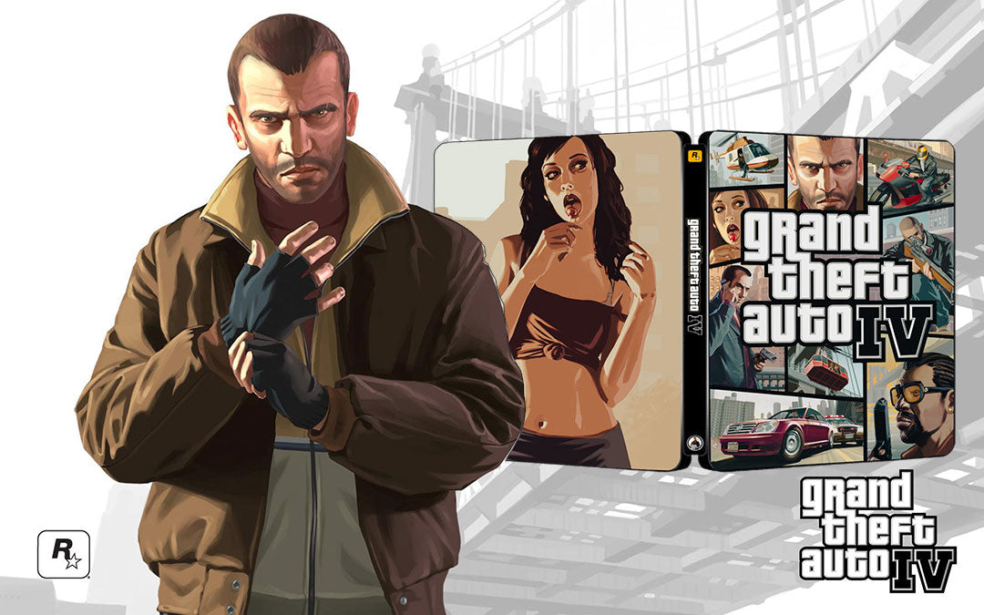 Grand Theft Auto IV GTA4 ROCKSTAR Edition Steelbook FantasyBox Artwork