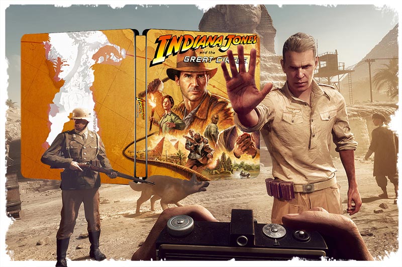 Indiana Jones and the Great Circle Pre-order Edition Steelbook FantasyBox Artwork