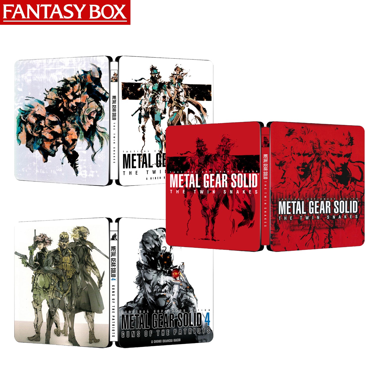 Metal Gear Solid The twin snakes & Guns of the Patriots Steelbook Idea | Customer Marcellus