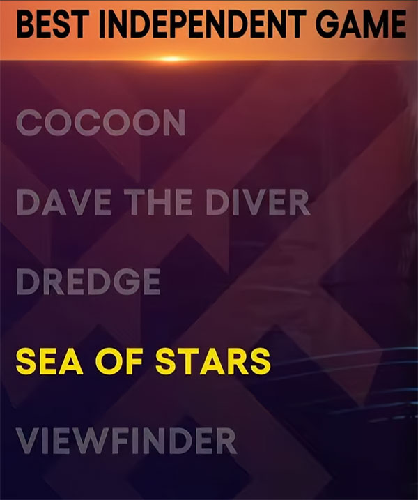 Sea of Stars Best Independent game 2023