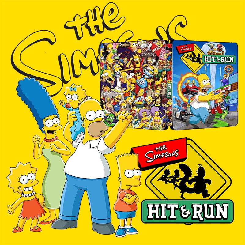 The Simpsons Hit And Run 20th Anniversary Special Edition Steelbook FantasyBox Artwork
