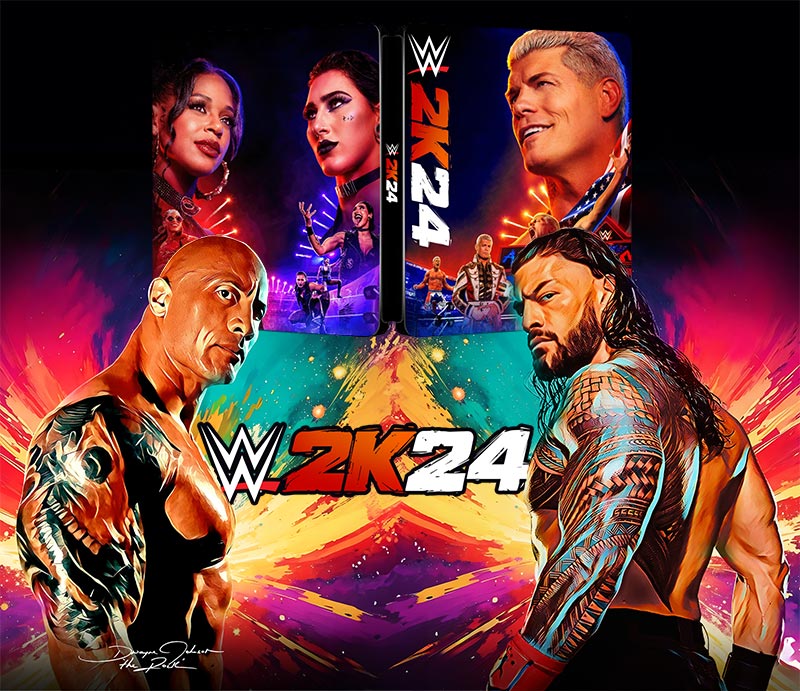 WWE 2k24 UK Editioin Steelbook FantasyBox