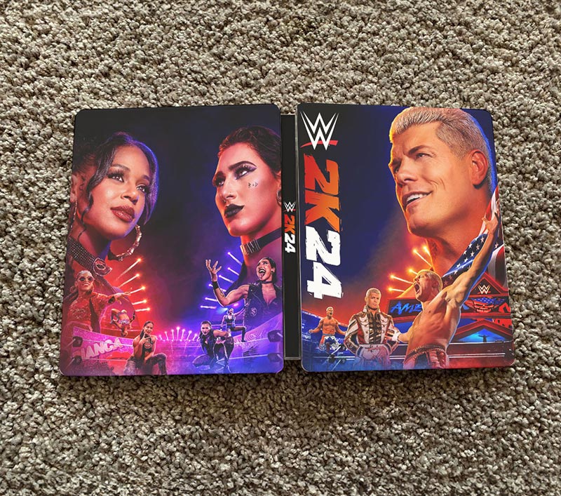 WWE 2k24 UK Editioin Steelbook FantasyBox Outside