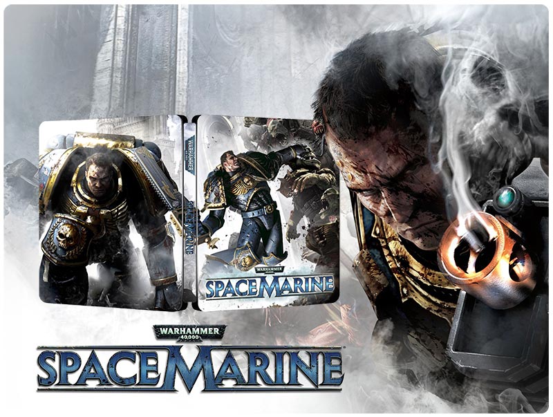 Warhammer 40,000: Space Marine Retro Edition Steelbook FantasyBox Artwork