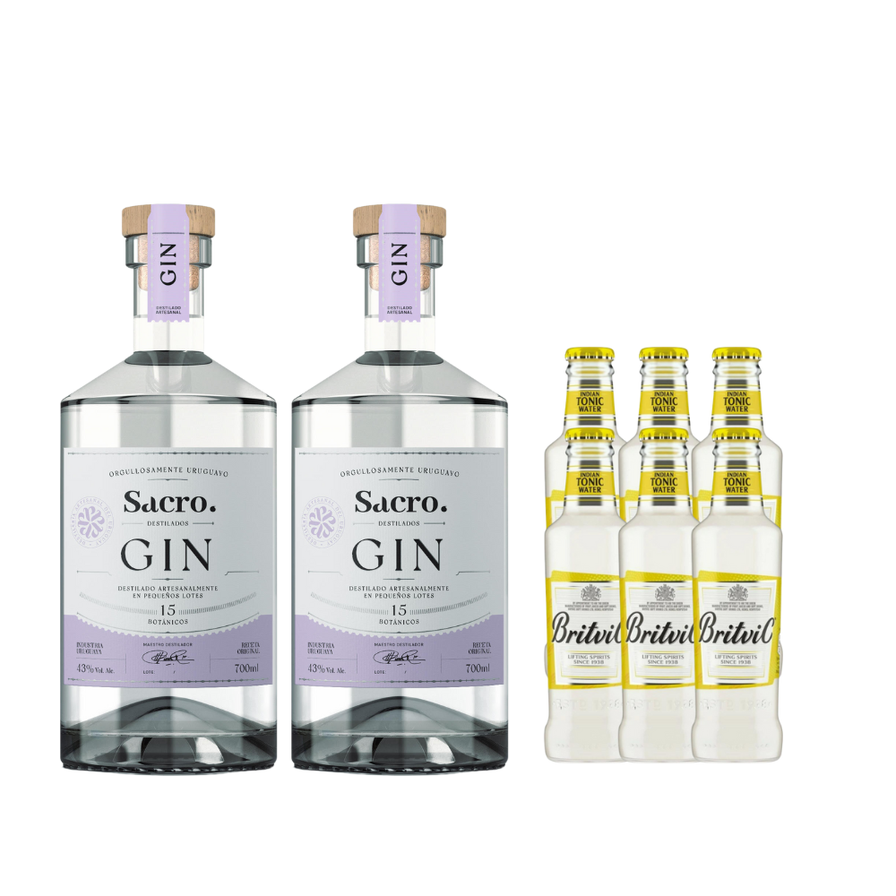 Copa Gin Tonic De Cristal Bohemia Original 570ml Set X 2