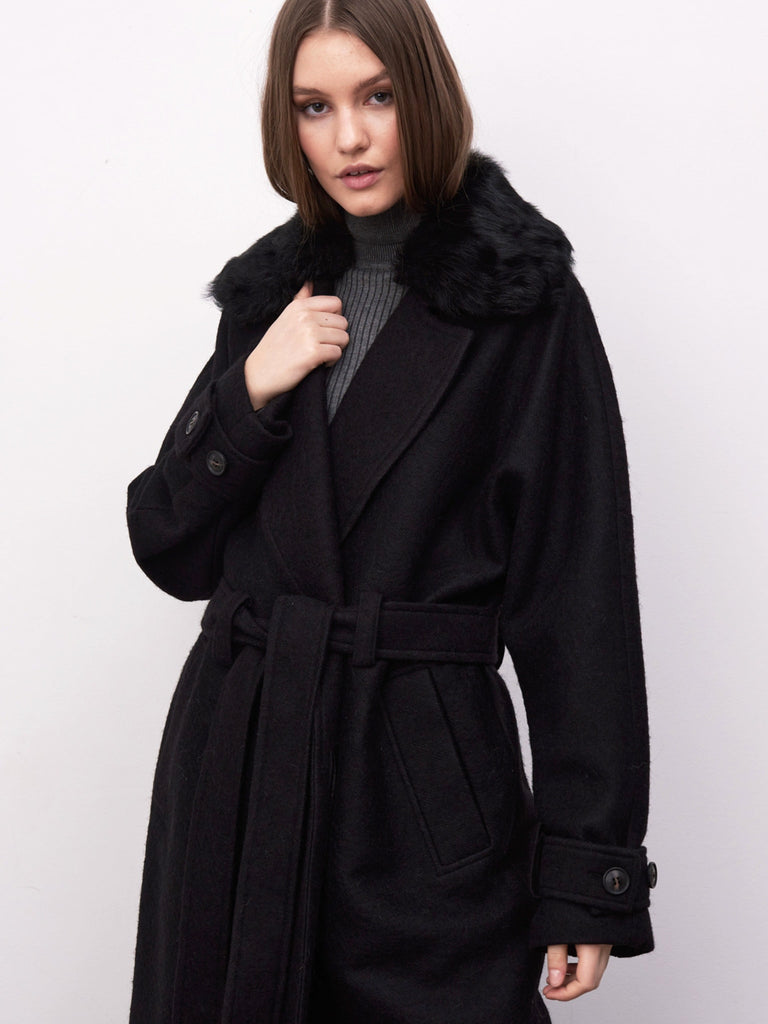 SOFIA COAT - BROWN