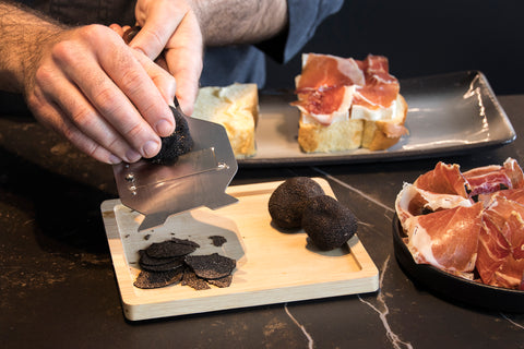 Iberian ham, brie and black truffle toasty