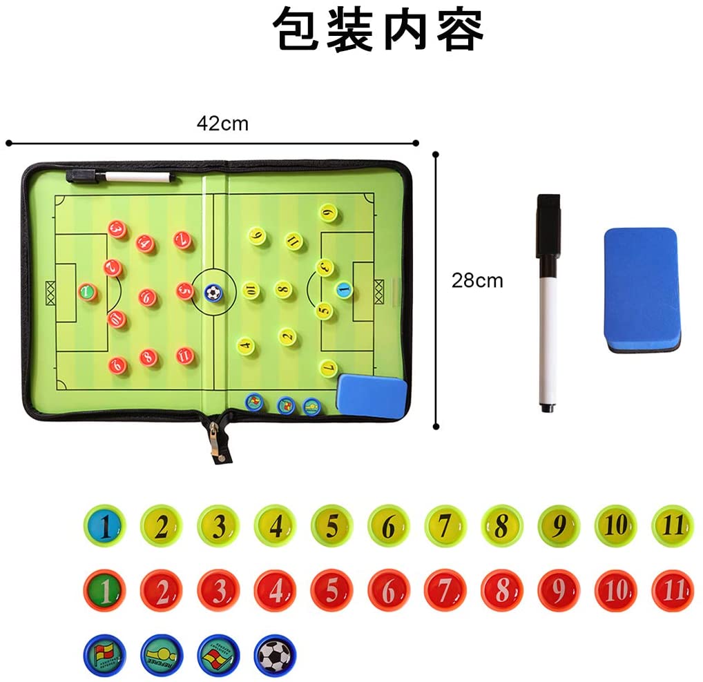 サッカーボード 作戦ボード 作戦盤 折り畳み式 コーチングボード Kr Trading Shop