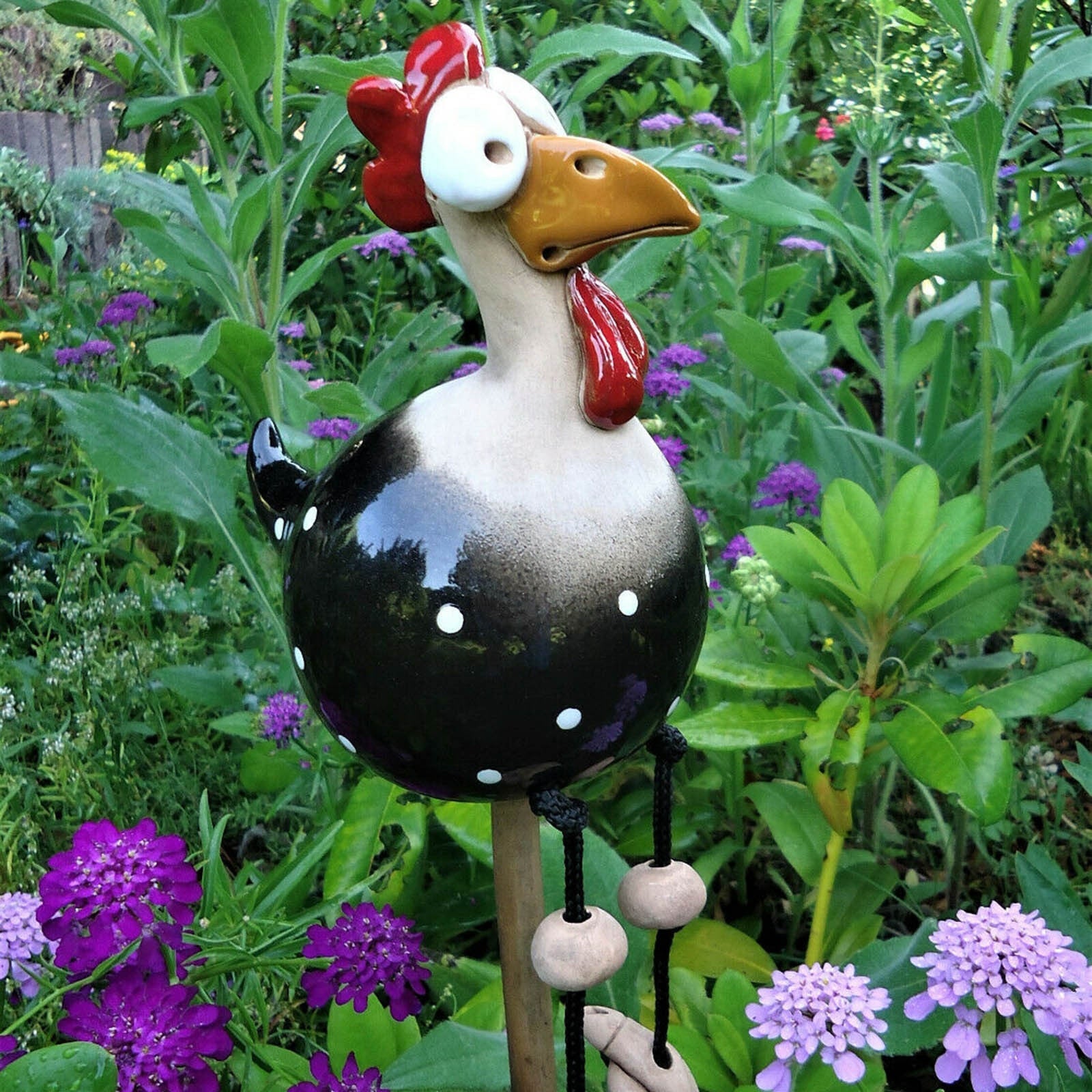 keramik huhn garten