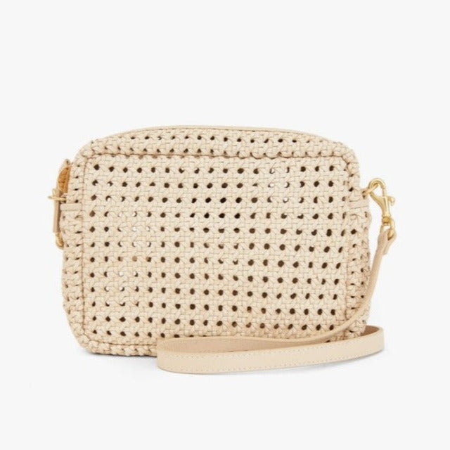 Clare V.  Midi Sac, Natural Woven Checker – LAPIS