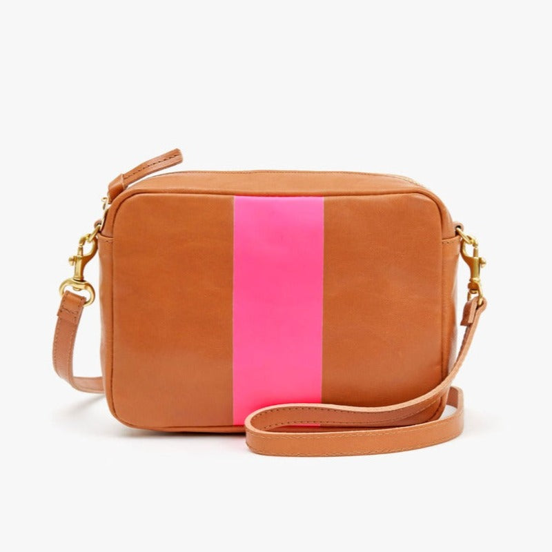 Clare V. Fanny Pack in Natural Rustic W Blk & CRM Stripes