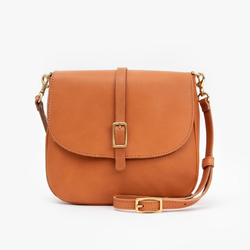 Clare V. Leather Fanny Pack in Tan Neptune