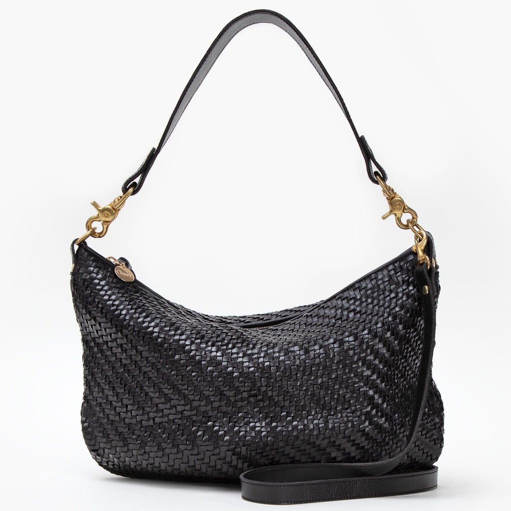 Clare V. - Bando in Natural Woven Checker