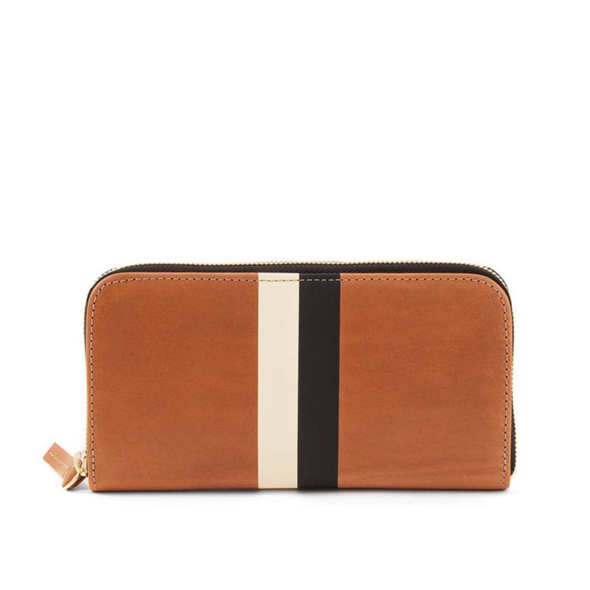 Clare V.  Midi Sac, Natural with Neon Pink Stripe – LAPIS