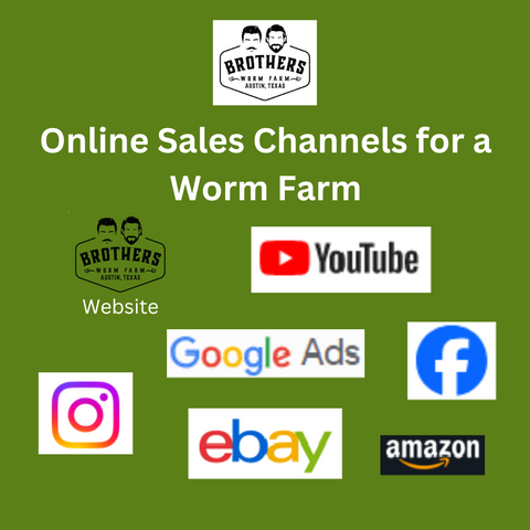 how to start  worm farm, online sales channels worm farm, where to sell worms