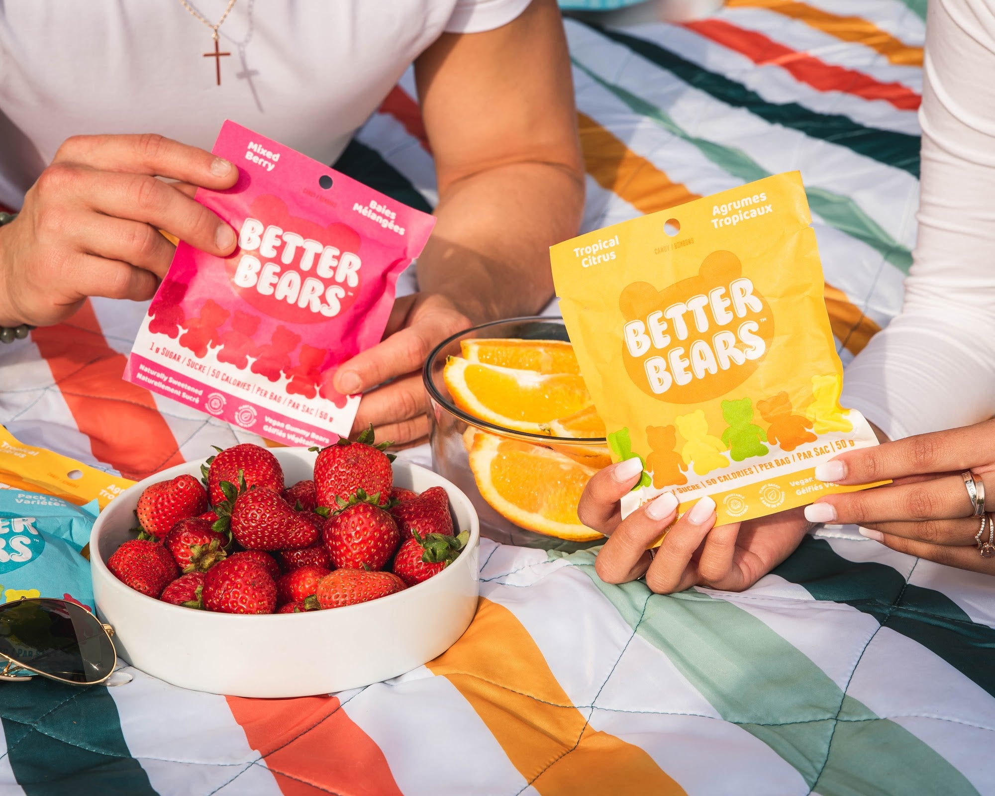 Better Bears - Healthy Snacks - Mixed Berry and Tropical Citrus Gummy Bears