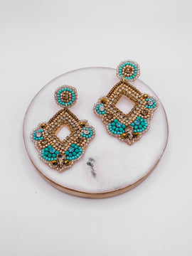 TREASURE JEWELS x LOVELY LOLA: WINNING THE RACE BEADED EARRINGS