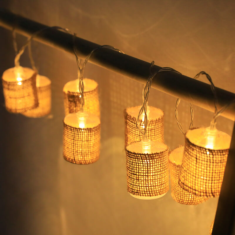 Lighteme Linen Lantern String Lights