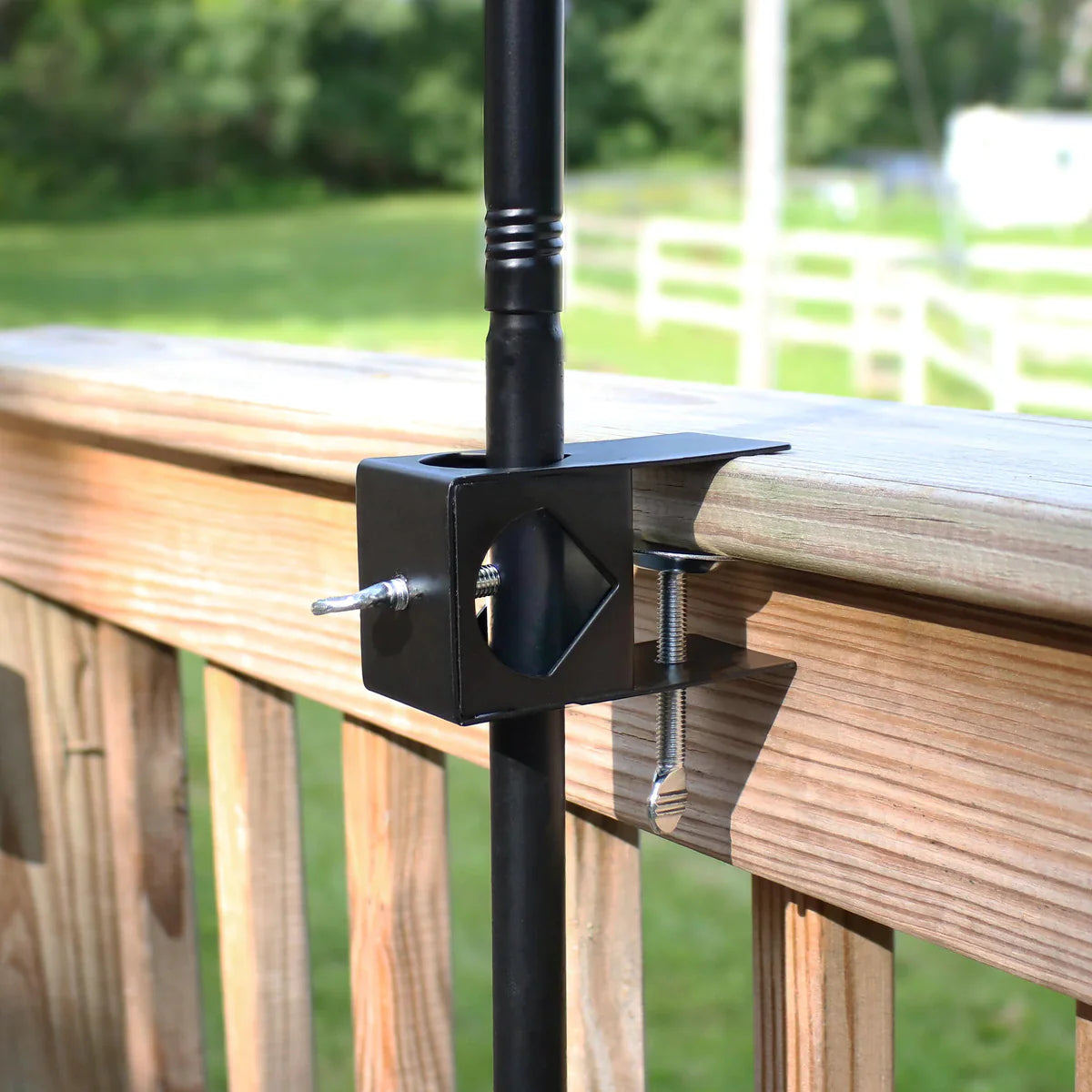 Lighteme Deck Torch Clamp,For Pathway Lights -2 Pack [Aluminum]