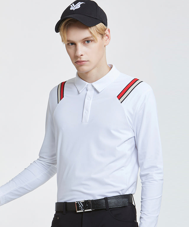 Shoulder Edgy Golf T-Shirt - Off White Color | Nevermindall USA