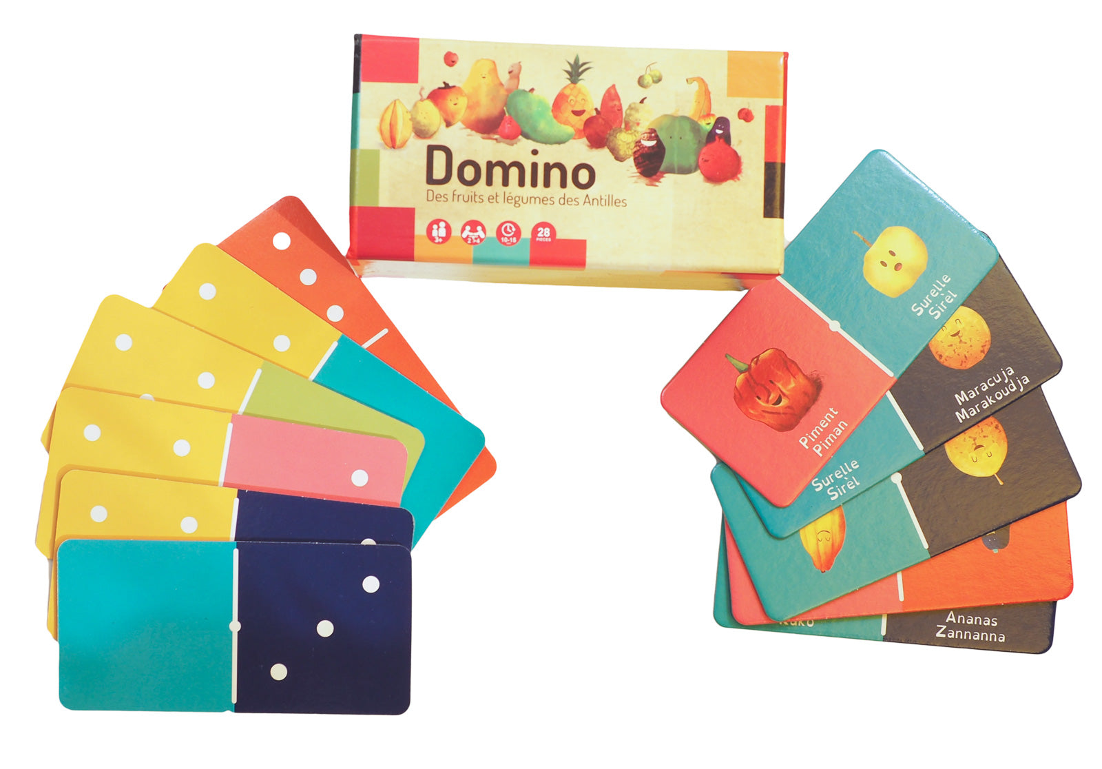 acheter dominos fruits & légumes des antilles jeu carre tropical. fr jeu caraibes willy hilaire karib free time 5