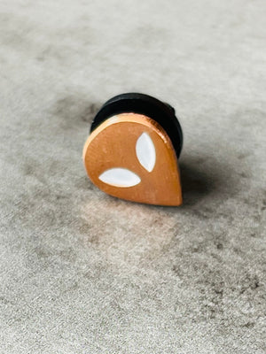 Alien Head Tiny .5” Enamel Pin - The Silver Spider