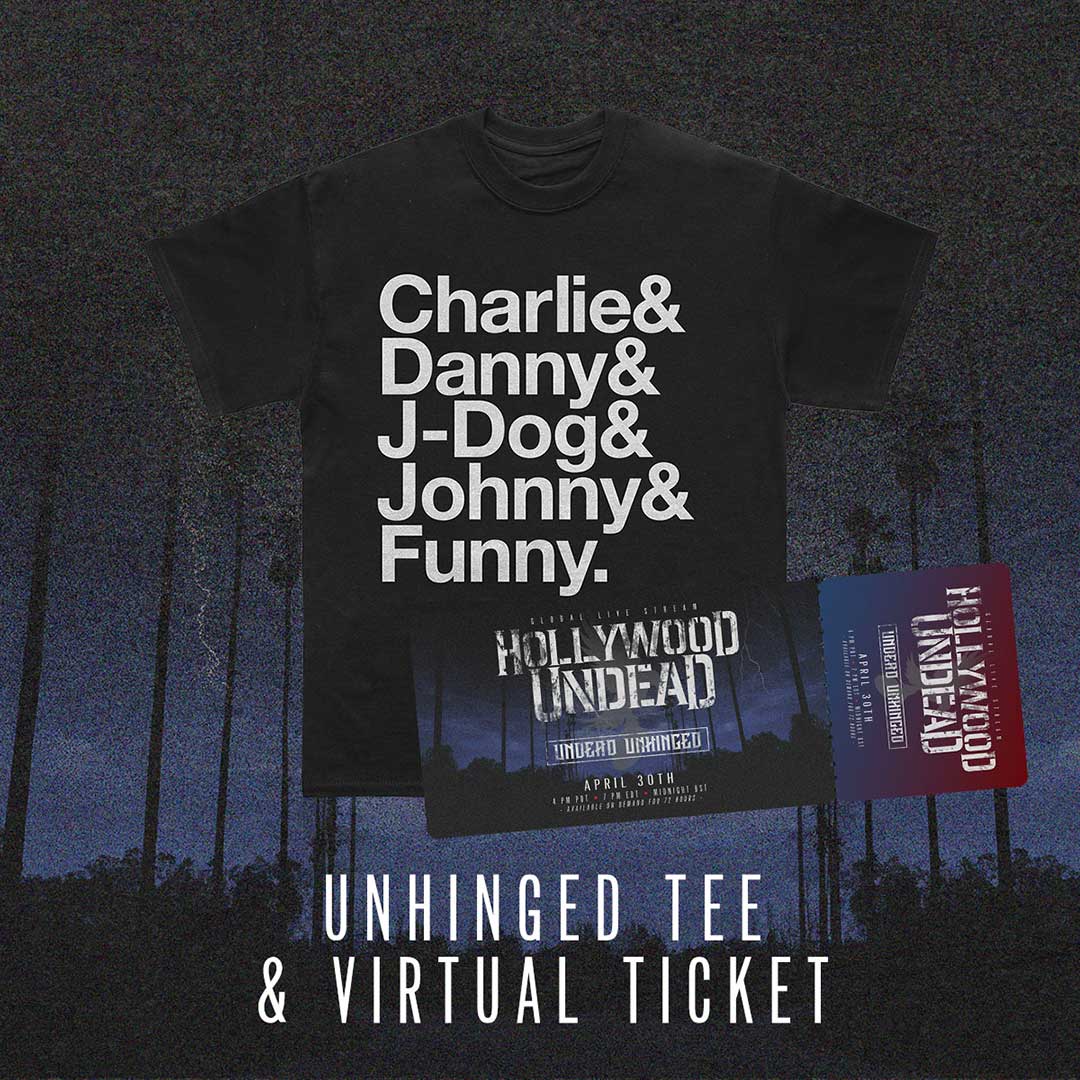 Image of Undead Unhinged Ticket + Ampersand T-Shirt