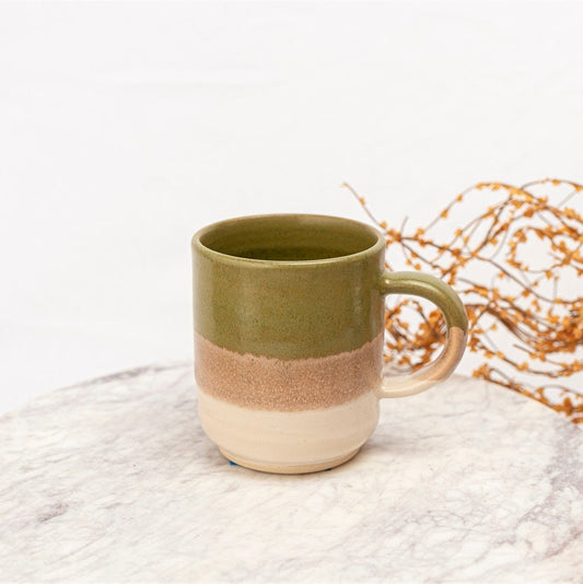 Dripped Blue Stoneware Mug With Handle, Stoneware Coffee Mug, Pottery –  Hands and fire