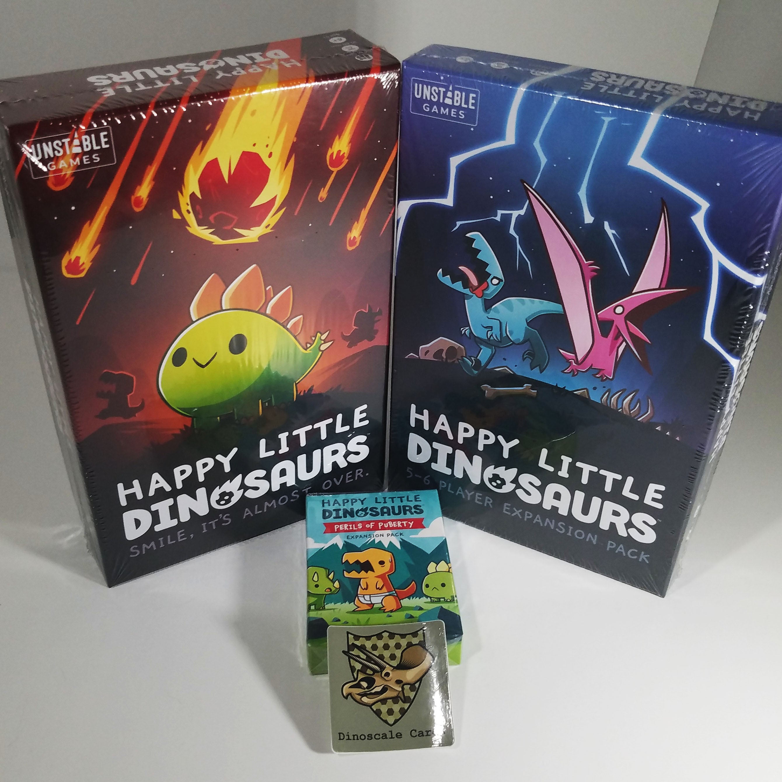 Happy Little Dinosaurs Game w/ Expansions Bundle | Dinoscale Cards ...