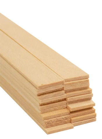 1/2 x 1 x 36 Basswood Sheet