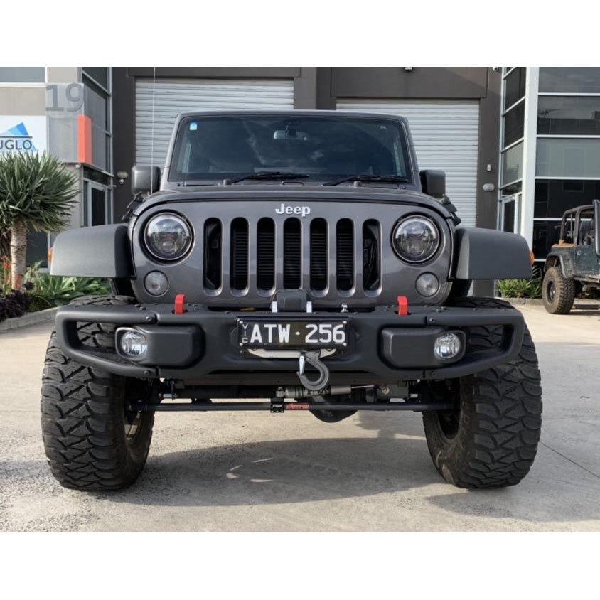 Rubicon 10th Anniversary Front Bumper - JK - Double Black Offroad