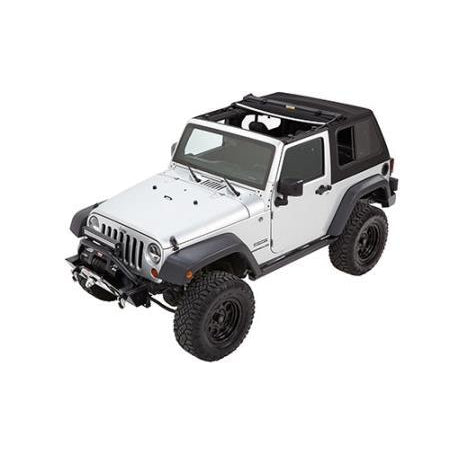 Bestop Trektop Pro Hybrid Soft Top - Double Black Offroad