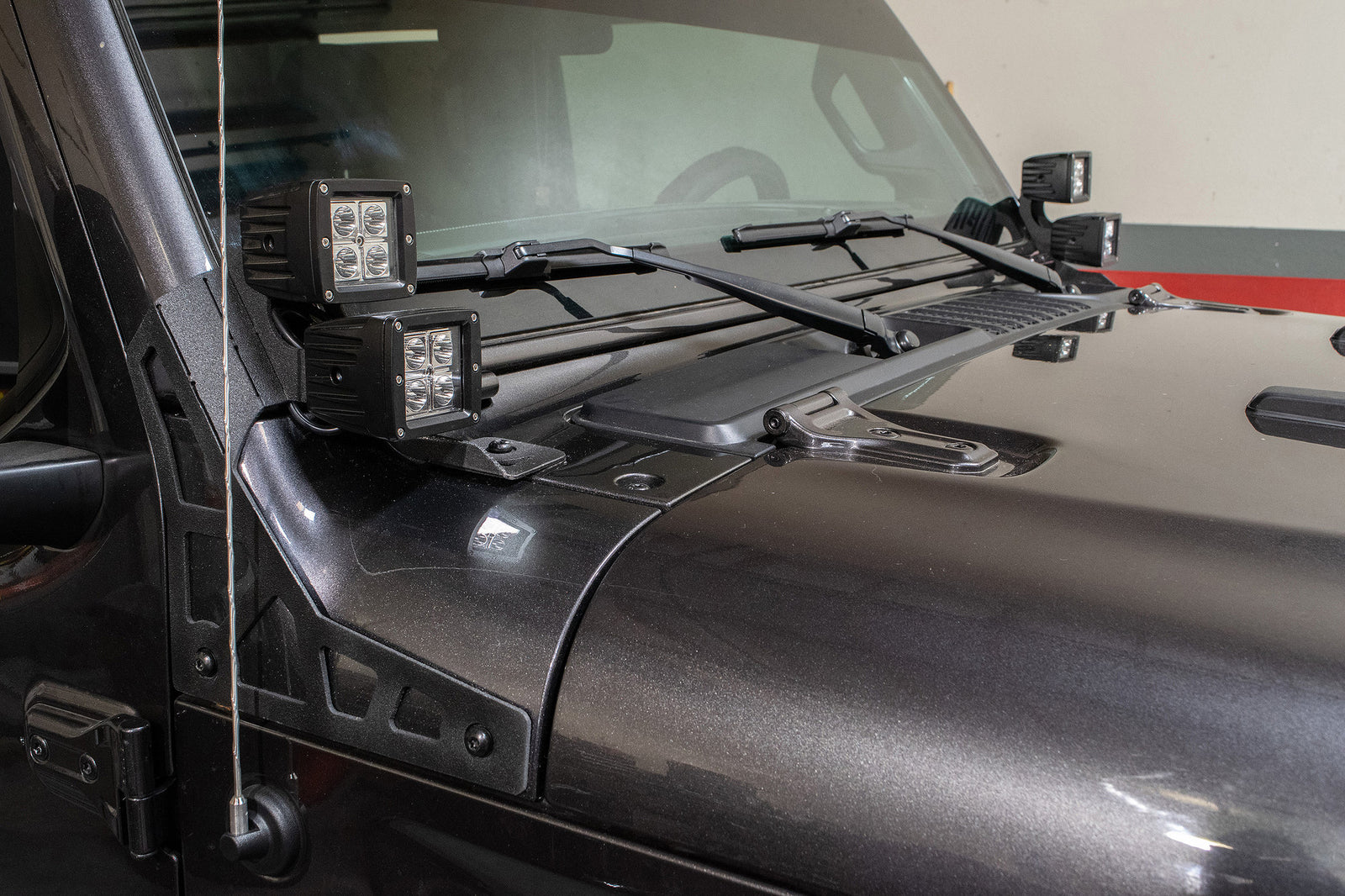 初回限定】 センターバレーROXX A-Pillar LED Light Bar Mount Brackets 2PCS Compatible  with 18-21 Jeep Wrangler JL Lights