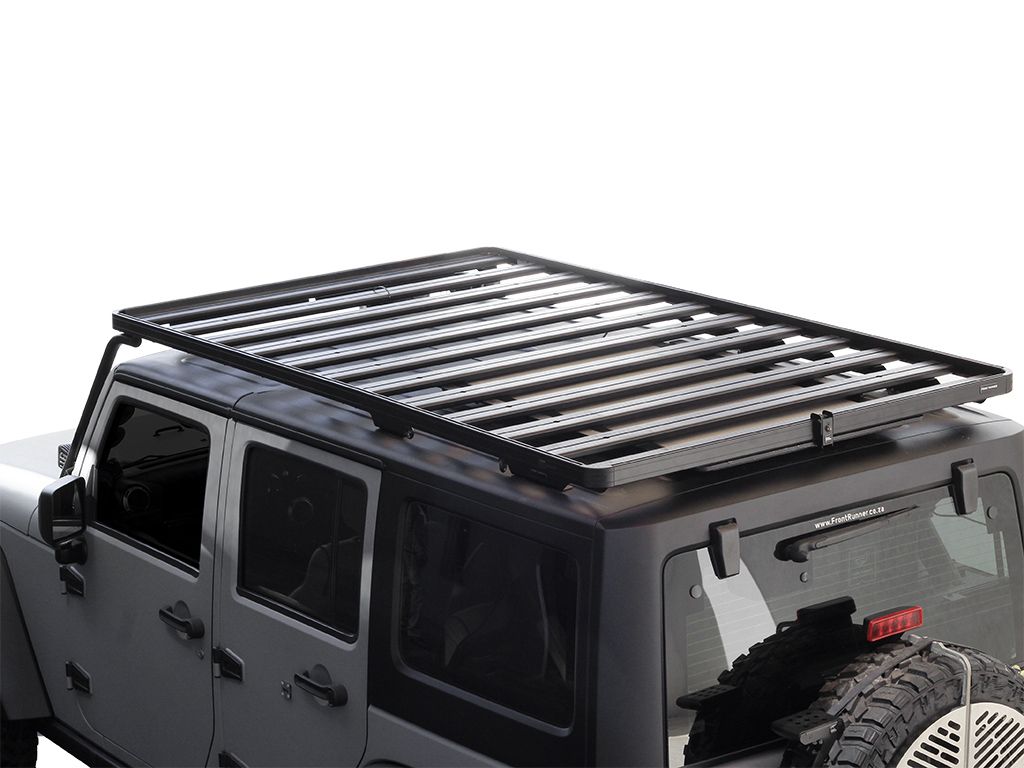 JEEP WRANGLER JK 4 DOOR (2007-2018) EXTREME ROOF RACK KIT - BY FRONT R -  Double Black Offroad