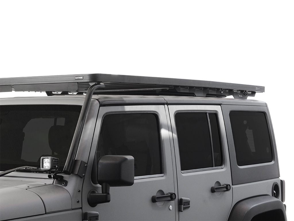 JEEP WRANGLER JK 4 DOOR (2007-2018) EXTREME ROOF RACK KIT - BY FRONT R -  Double Black Offroad
