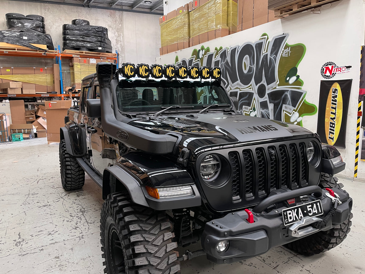 Safari Snorkel for 18+Jeep Wrangler JL & Gladiator JT SS1080HF - Double  Black Offroad